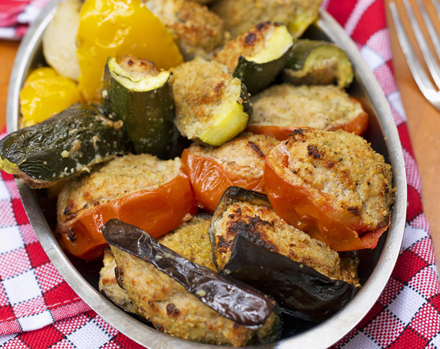 Stay at the Cantemerle in Vence, taste the local specialities: Petits farcis Niçois