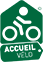 Etikett für Accueil Vélo
