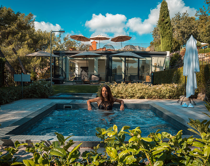 Massage at the luxury Nature Escape Spa in Vence