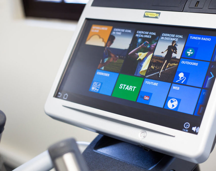 Fitness and leisure area at the Spa du Cantemerle in Vence